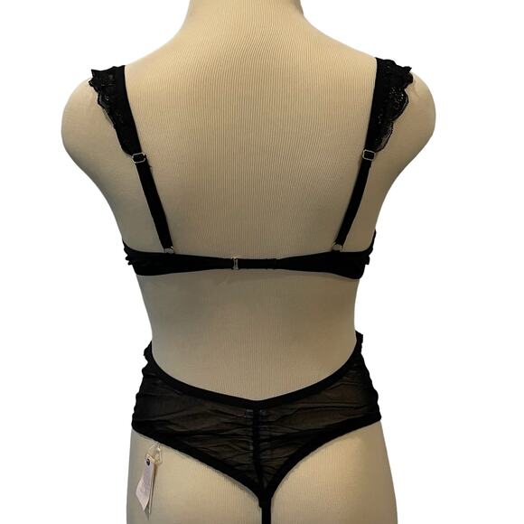 WE ARE HAH Key To Ur Heart Bodysuit Lingerie Noir Black M Sexy - Picture 10 of 11